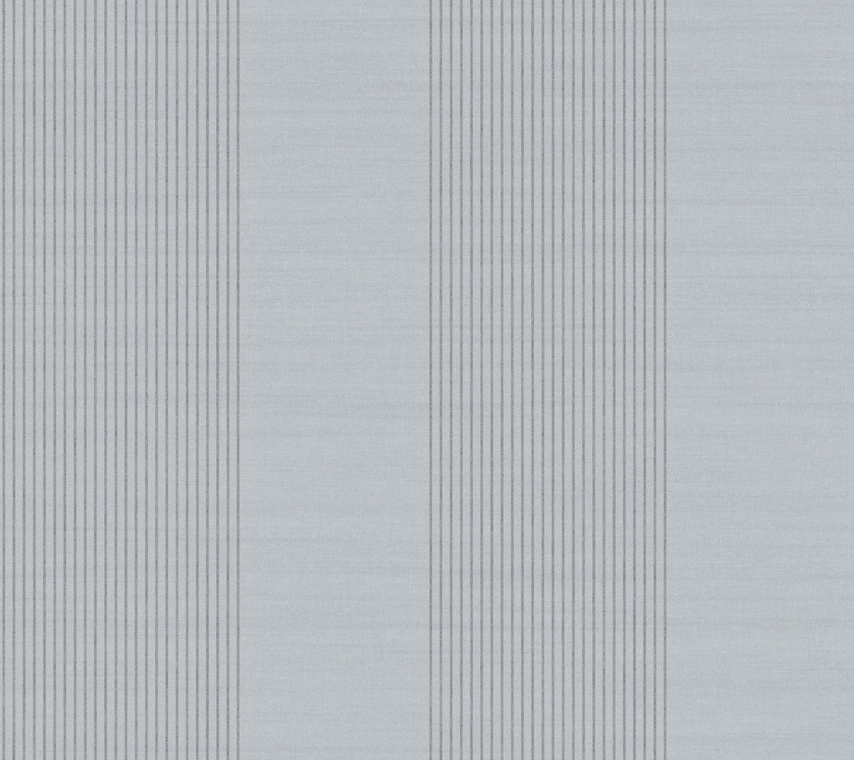 Ronald Redding Designs Archer Stripe Blue Faux Linen Wallpaper