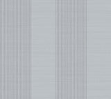 Ronald Redding Designs Archer Stripe Blue Faux Linen Wallpaper