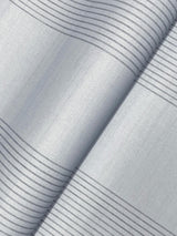 Ronald Redding Designs Archer Stripe Blue Faux Linen Wallpaper