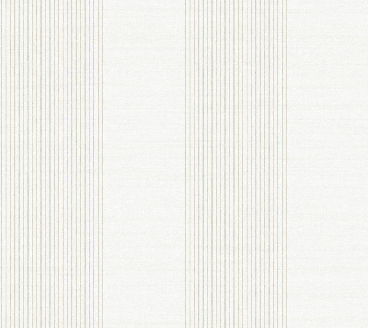 Ronald Redding Designs Archer Stripe White Faux Linen Wallpaper