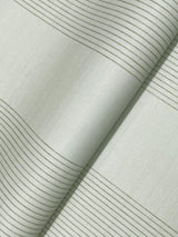 Ronald Redding Designs Archer Stripe Sage Faux Linen Wallpaper