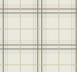 Ronald Redding Designs Lakeside Plaid Beige Tailored Wallpaper