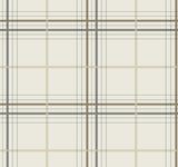 Ronald Redding Designs Lakeside Plaid Beige Tailored Wallpaper