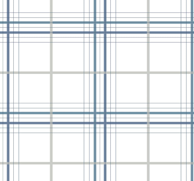 Ronald Redding Designs Lakeside Plaid Blue Tailored Wallpaper