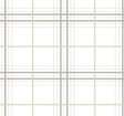 Ronald Redding Designs Lakeside Plaid White Tailored Wallpaper