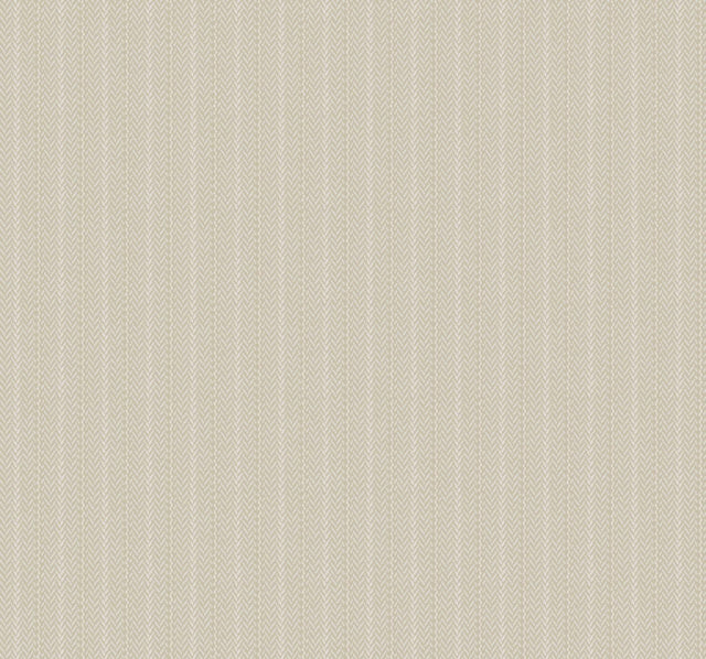 Ronald Redding Designs Elkan Stripe Beige Herringbone Wallpaper