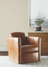 Ronald Redding Designs Elkan Stripe Beige Herringbone Wallpaper