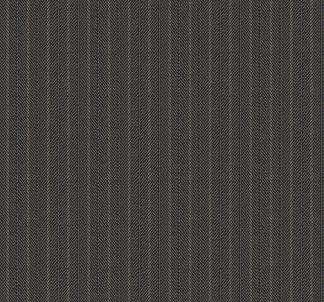 Ronald Redding Designs Elkan Stripe Black Herringbone Wallpaper