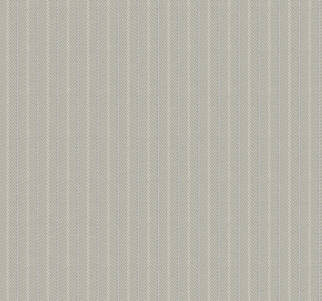 Ronald Redding Designs Elkan Stripe Grey Herringbone Wallpaper