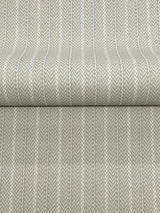 Ronald Redding Designs Elkan Stripe Grey Herringbone Wallpaper
