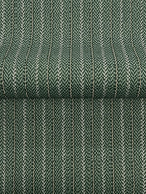 Ronald Redding Designs Elkan Stripe Green Herringbone Wallpaper