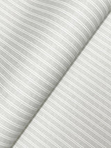Ronald Redding Designs Ticking Stripe Grey Faux Linen Wallpaper