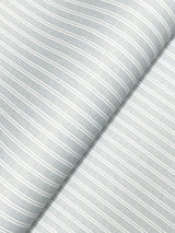 Ronald Redding Designs Ticking Stripe Blue Faux Linen Wallpaper