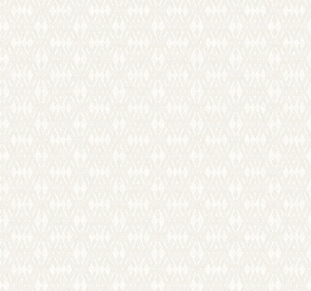 Ronald Redding Designs Radcliffe Beige Diamond Motif Wallpaper