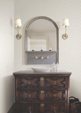 Ronald Redding Designs Radcliffe Beige Diamond Motif Wallpaper