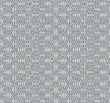 Ronald Redding Designs Radcliffe Blue Diamond Motif Wallpaper