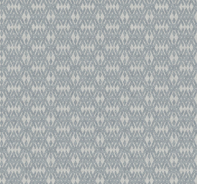 Ronald Redding Designs Radcliffe Blue Diamond Motif Wallpaper
