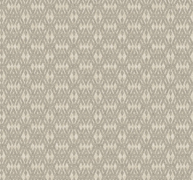 Ronald Redding Designs Radcliffe Taupe Diamond Motif Wallpaper