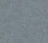 Ronald Redding Designs Saratoga Blue Faux Linen Wallpaper