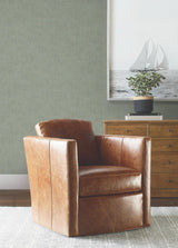 Ronald Redding Designs Saratoga Jade Faux Linen Wallpaper