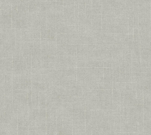 Ronald Redding Designs Saratoga Grey Faux Linen Wallpaper