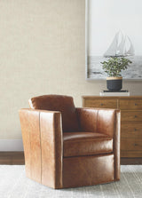 Ronald Redding Designs Saratoga Beige Faux Linen Wallpaper