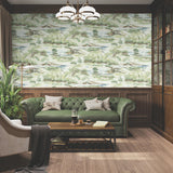 Ronald Redding Designs Hole In One Multicolor Scenic Wallpaper