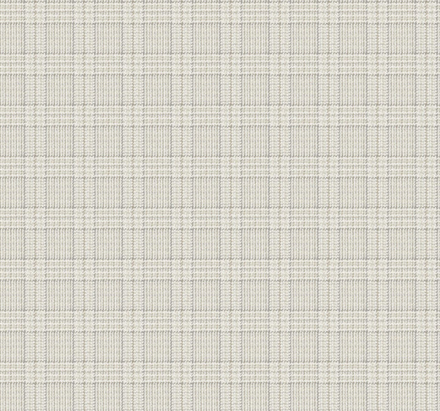 Ronald Redding Designs Harrington Plaid Neutral Glen Check Wallpaper