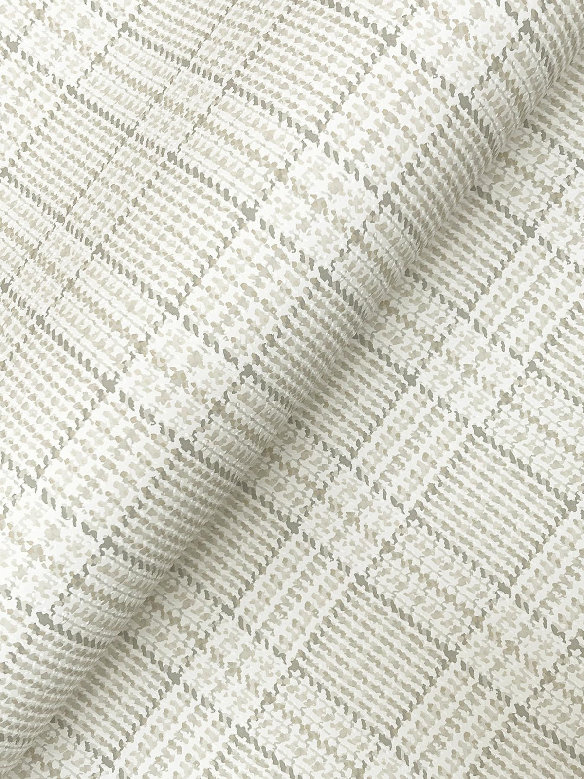 Ronald Redding Designs Harrington Plaid Neutral Glen Check Wallpaper