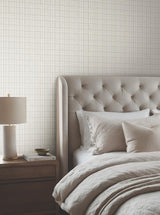 Ronald Redding Designs Harrington Plaid Neutral Glen Check Wallpaper