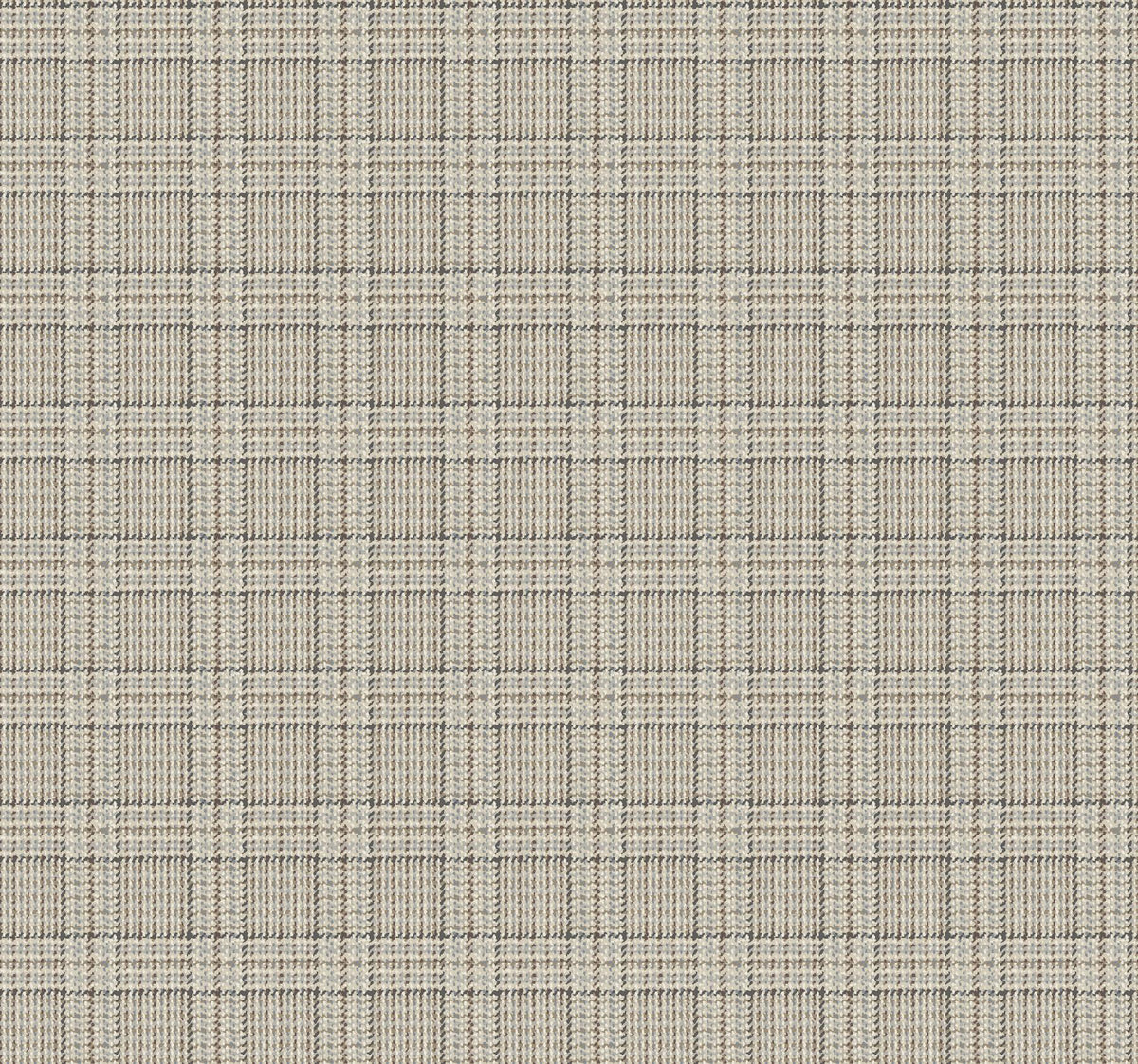 Ronald Redding Designs Harrington Plaid Light Brown Glen Check Wallpaper