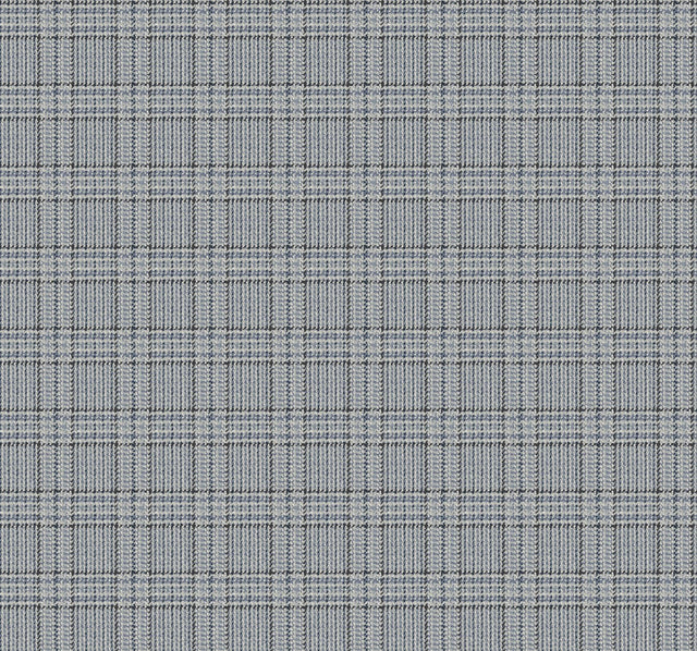 Ronald Redding Designs Harrington Plaid Blue Glen Check Wallpaper