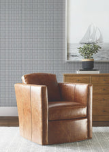 Ronald Redding Designs Harrington Plaid Blue Glen Check Wallpaper