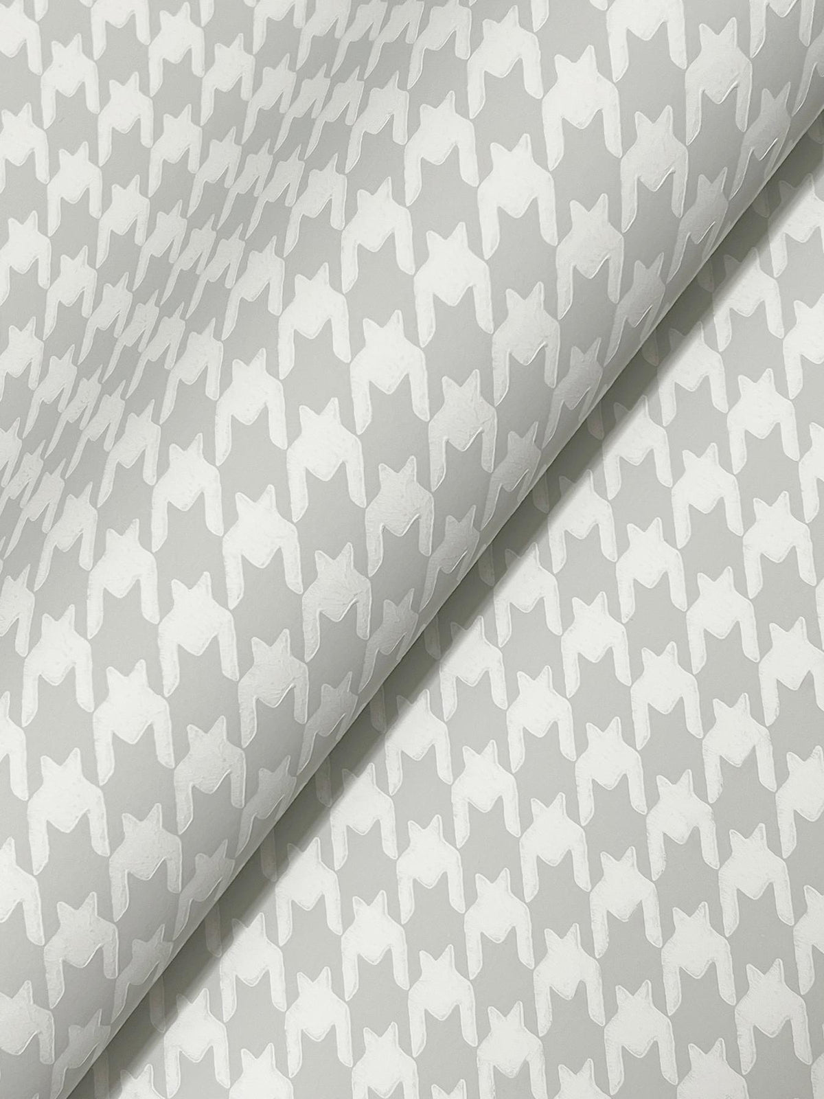 Ronald Redding Designs Watson Dark Grey Houndstooth Wallpaper