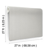 Ronald Redding Designs Watson Dark Grey Houndstooth Wallpaper