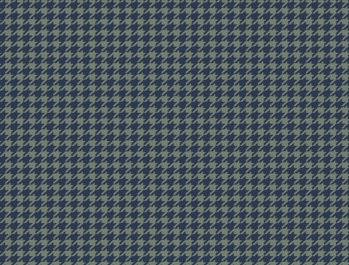 Ronald Redding Designs Watson Sea Green Houndstooth Wallpaper