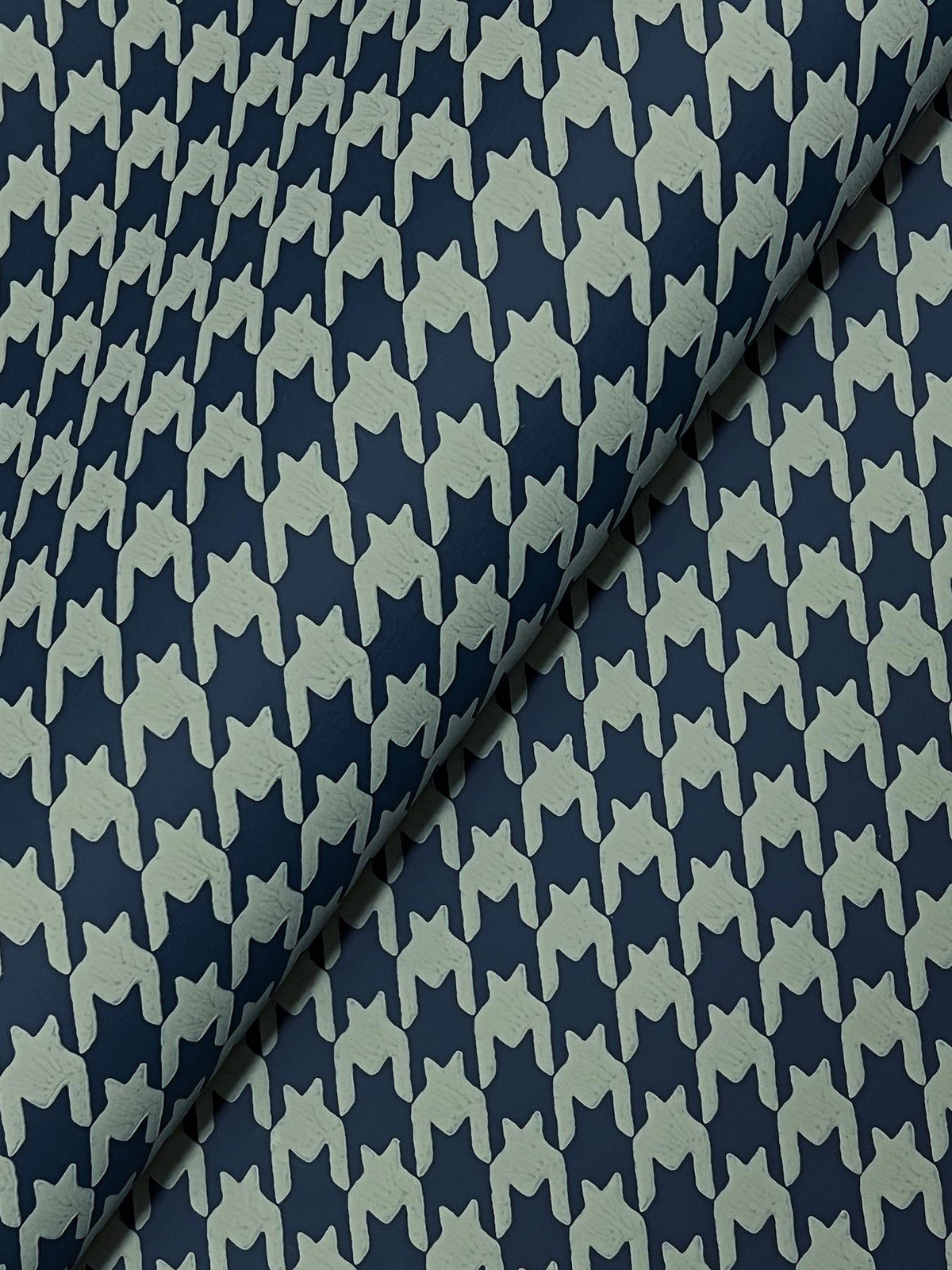 Ronald Redding Designs Watson Sea Green Houndstooth Wallpaper