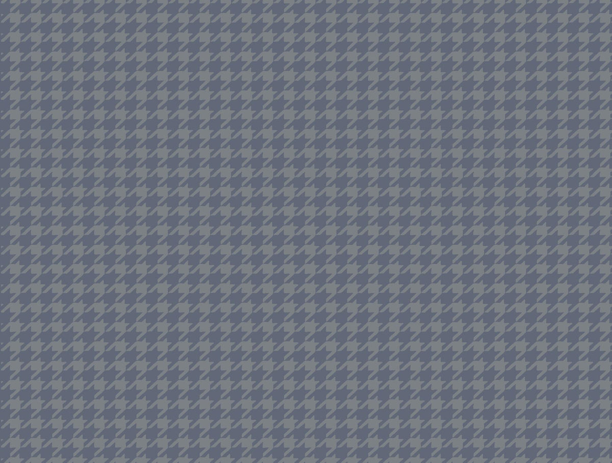 Ronald Redding Designs Watson Blue Houndstooth Wallpaper