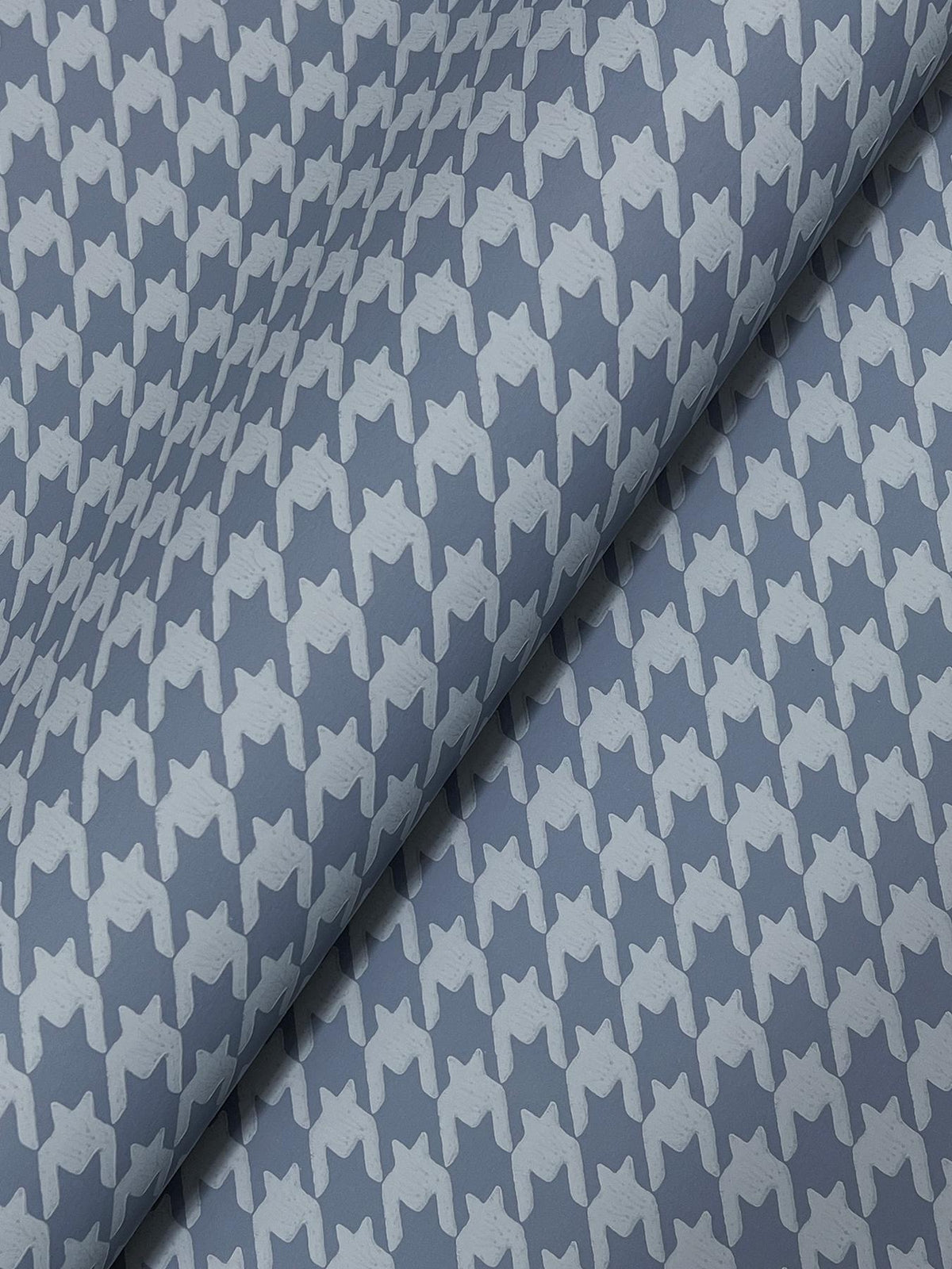 Ronald Redding Designs Watson Blue Houndstooth Wallpaper