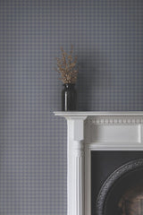 Ronald Redding Designs Watson Blue Houndstooth Wallpaper