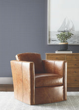 Ronald Redding Designs Watson Blue Houndstooth Wallpaper