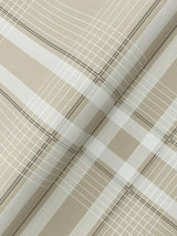 Ronald Redding Designs Country Club Plaid Taupe Faux Linen Wallpaper