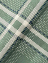 Ronald Redding Designs Country Club Plaid Green Faux Linen Wallpaper