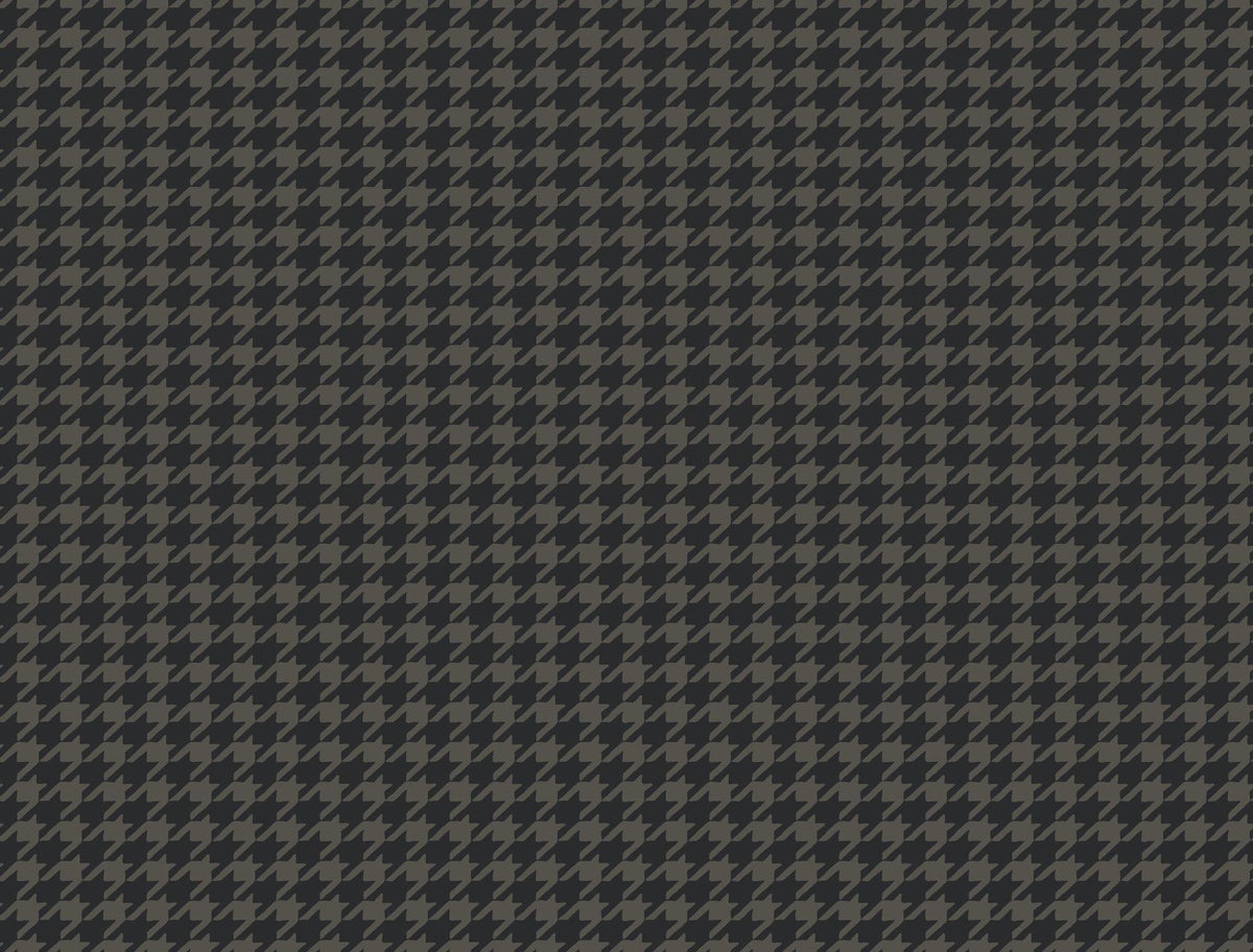 Ronald Redding Designs Watson Black Houndstooth Wallpaper