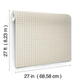 Ronald Redding Designs Watson Light Grey Houndstooth Wallpaper