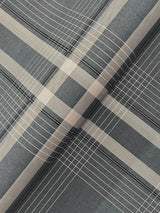 Ronald Redding Designs Country Club Plaid Charcoal Faux Linen Wallpaper