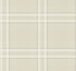 Ronald Redding Designs Country Club Plaid Beige Faux Linen Wallpaper