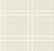 Ronald Redding Designs Country Club Plaid Dove Faux Linen Wallpaper
