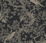 Ronald Redding Designs Regal Ridge Black Trailing Tree Wallpaper