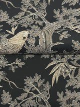 Ronald Redding Designs Regal Ridge Black Trailing Tree Wallpaper